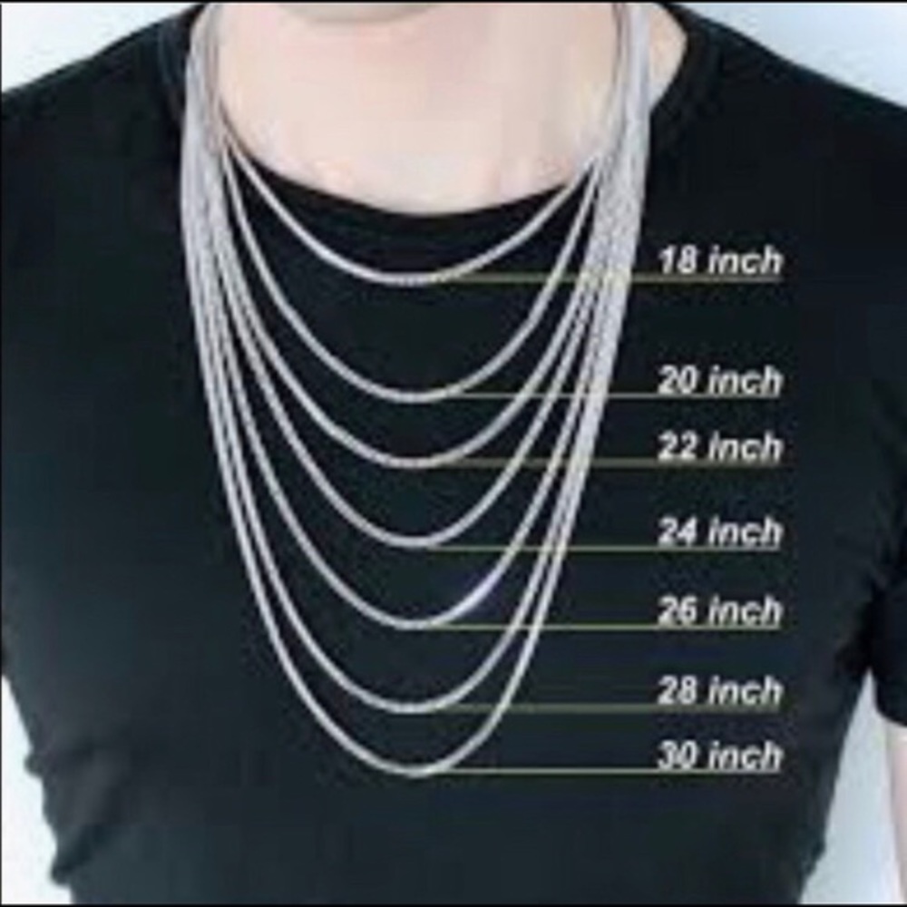 22”  925 Sterling Silver Figaro Chain - Picture 2 of 2